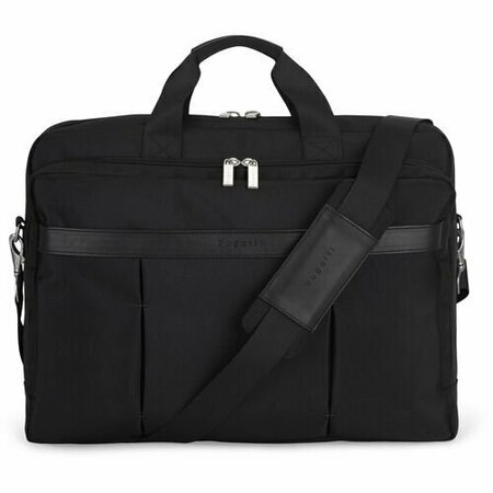 BUGATTI SEDONA Executive Briefcase, Holds Up To 17in, 8inx18inx13in, Black BUGEXB1707BLK